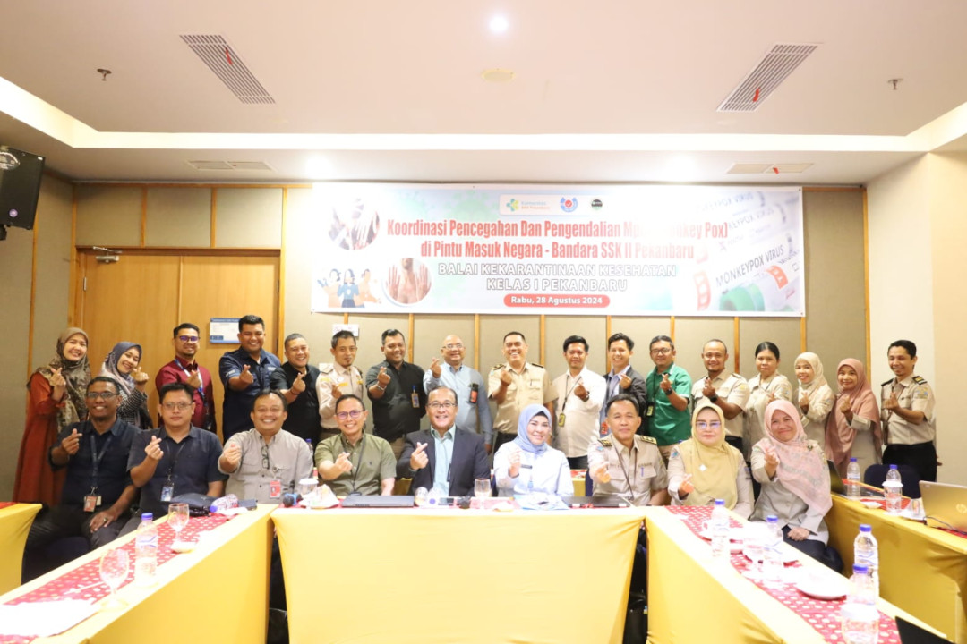 Bandara Internasional SSK II Pekanbaru Pencegahan Mpox