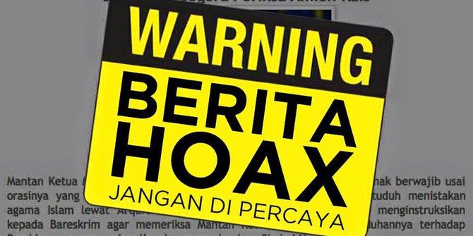 Contoh Berita Hoax