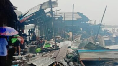 Kebakaran Pasar Pagi Sangkulirang