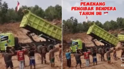 Pekerja Tambang Rayakan Kemerdekaan RI dengan Cara Unik dan Kreatif
