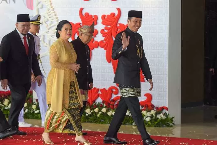 Presiden Jokowi Pakai Baju Adat Betawi di Sidang Tahunan MPR
