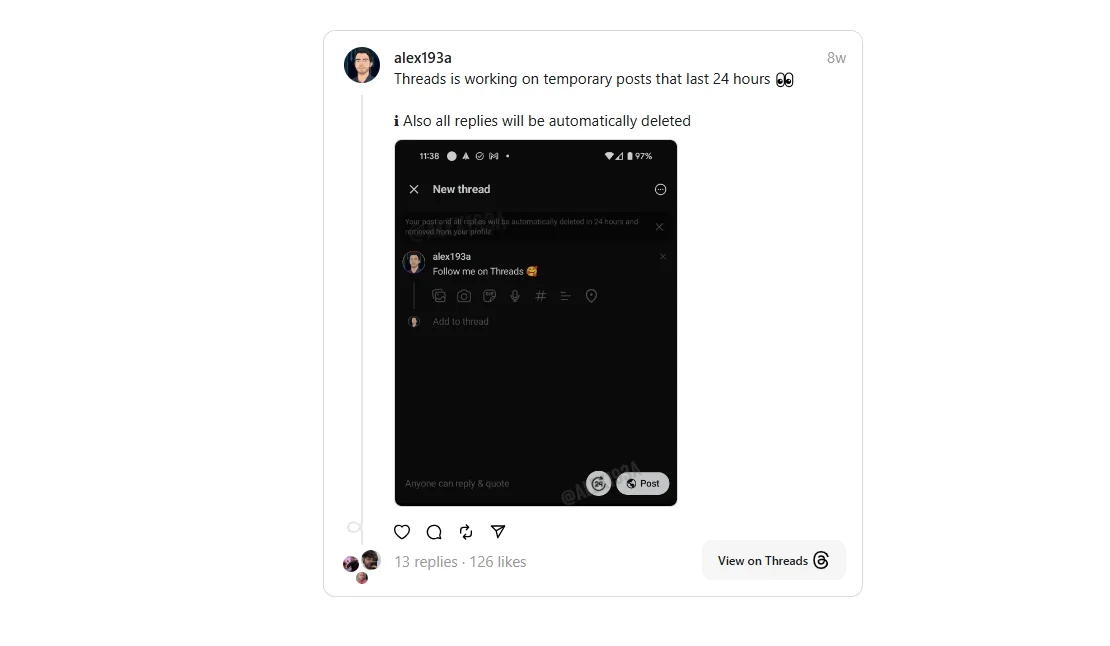 Threads Uji Coba Fitur Baru