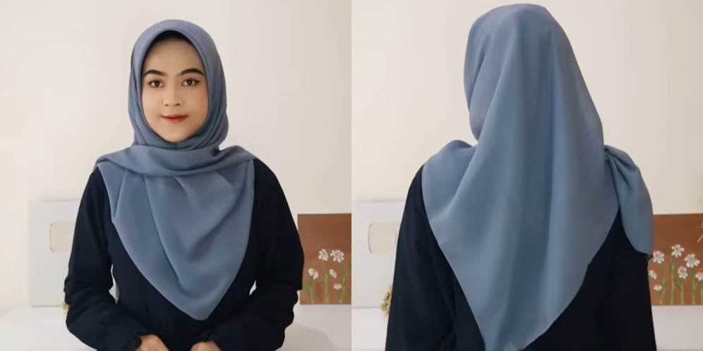 Tutorial Hijab Segi Empat Menutup Dada
