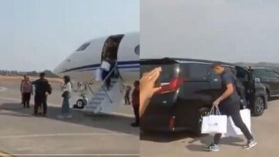 Video Kaesang Pangarep Turun dari Jet Pribadi
