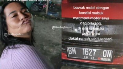 Wanita Mabuk Tabrak Pengendara Motor dan Anak Kecil di Pekanbaru