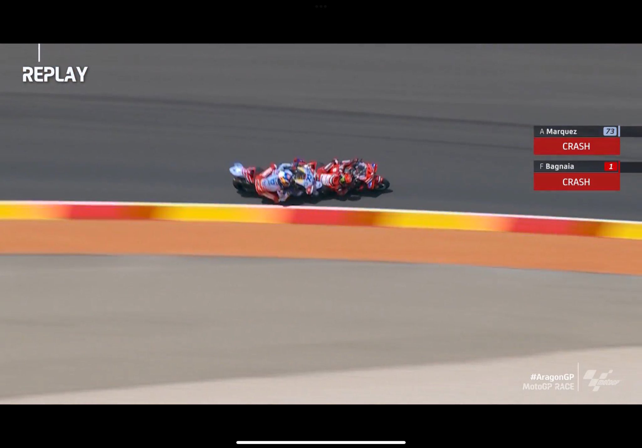 Alex Marquez Tabrak Pecco Bagnaia