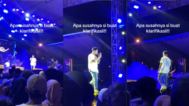 Gilga Sahid Lempar Mikrofon