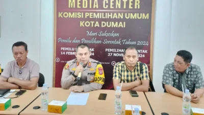 KPU dan Polres Dumai Rapat Koordinasi Kesiapan Pengamanan Pilkada 2024