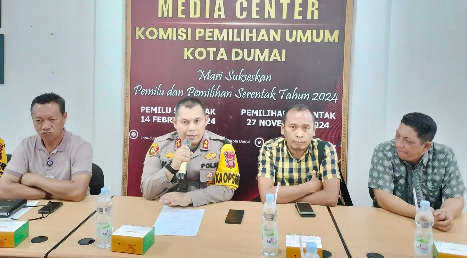 KPU dan Polres Dumai Rapat Koordinasi Kesiapan Pengamanan Pilkada 2024
