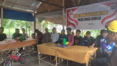 Polsek Sungai Sembilan Ajak Warga Wujudkan Pilkada Damai 2024