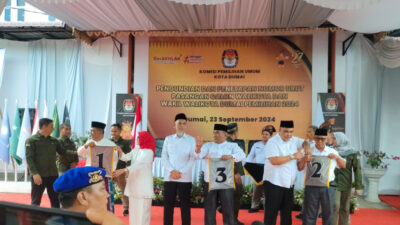 Ini Hasil Undian Penetapan Nomor Urut 3 Paslon Pilkada Dumai 2024