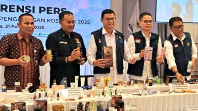 BPOM Temukan 91 Merek Kosmetik Ilegal