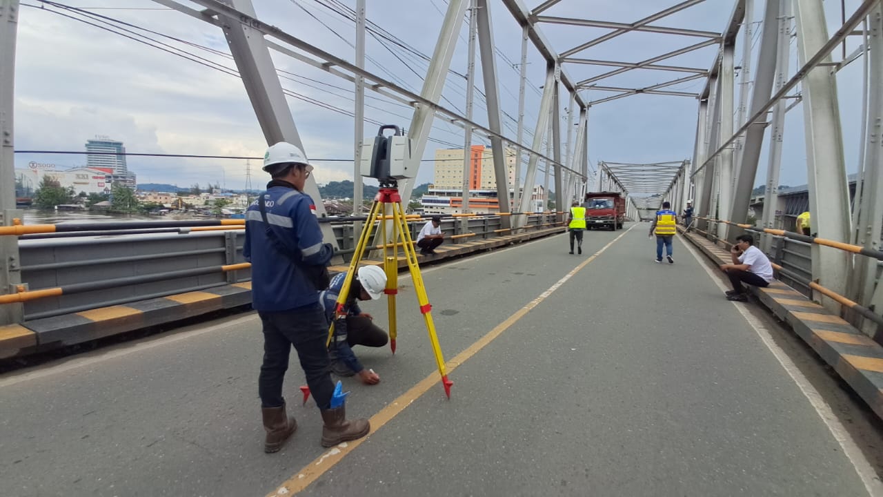 BBPJN Kaltim Uji Struktur Jembatan Mahakam I Usai Tertabrak Tongkang